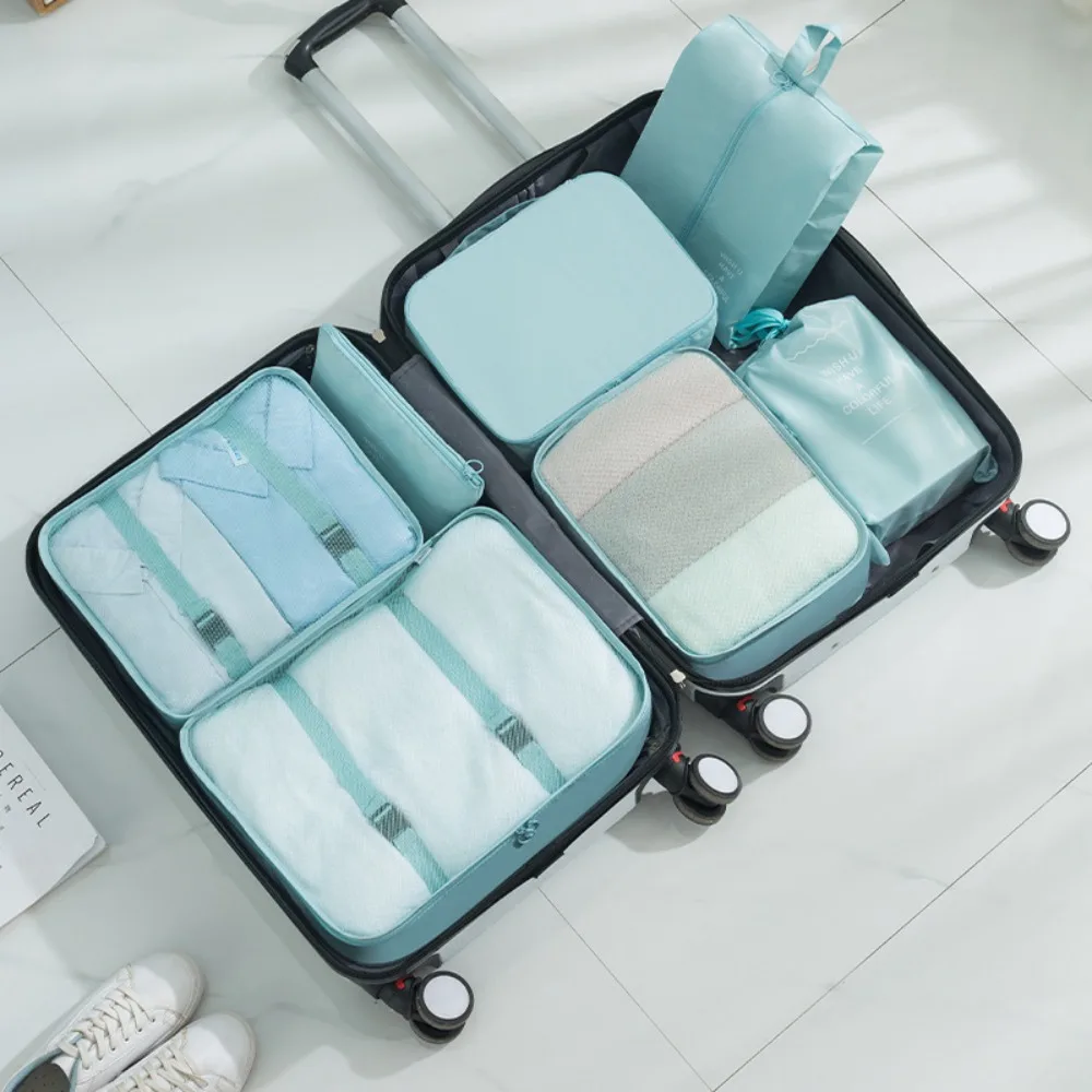 

Waterproof Travel Compression Packing Cubes Bag Wear-resistant Space-saving Luggage Storage Bag Thickened Durable