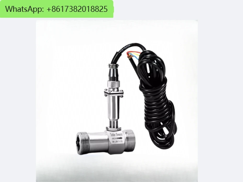 

High Accuracy Turbine Flow Meter Male Thread SS304 Sensor Water Alcohol Gasoline Hydraulic Fuel Oil Flow Sensor Pulse PLC