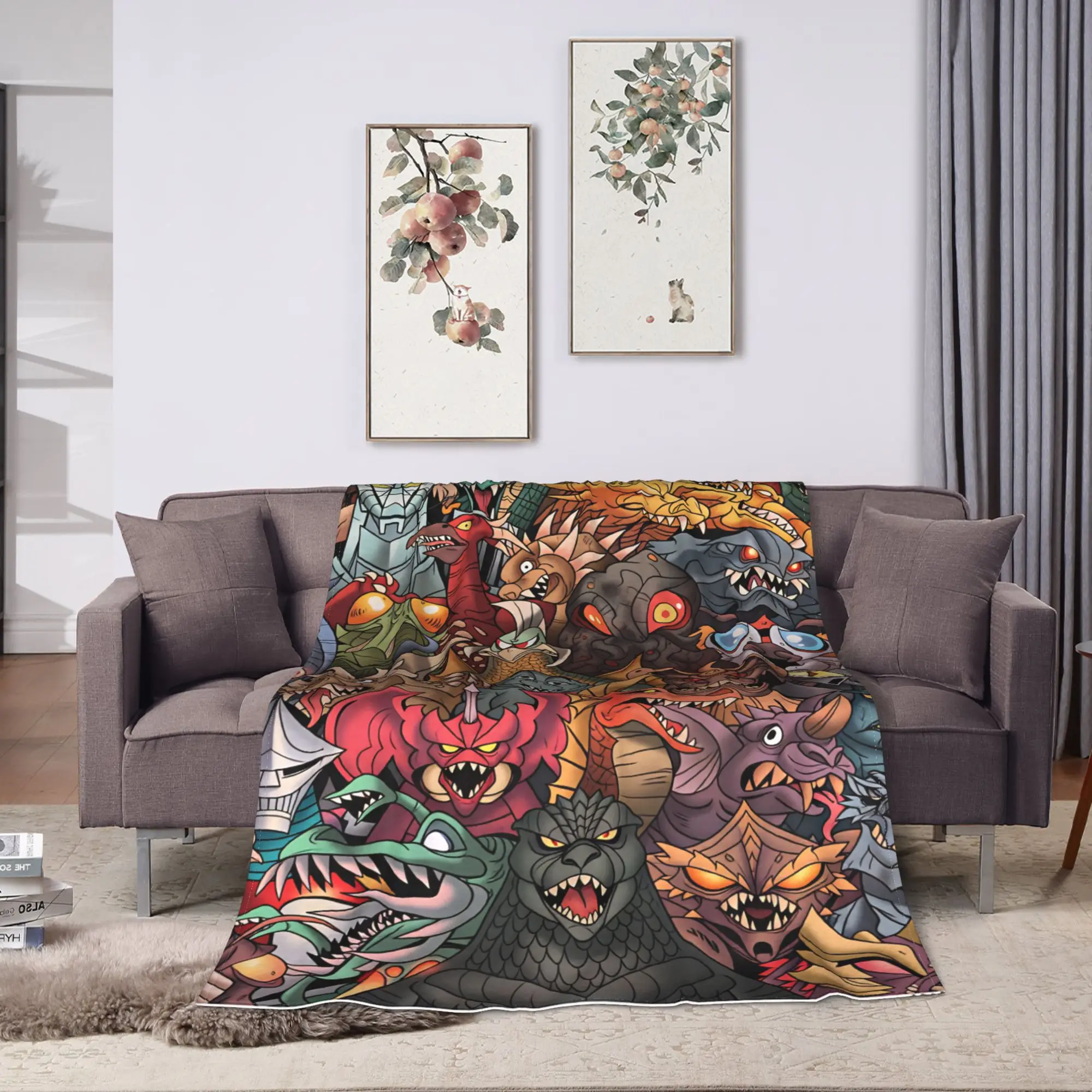 M-Monster King Warm Blankets  Boy Girl Plush Throw Blanket Comfortable Living Room Flannel Bedspread Sofa Bed Cover