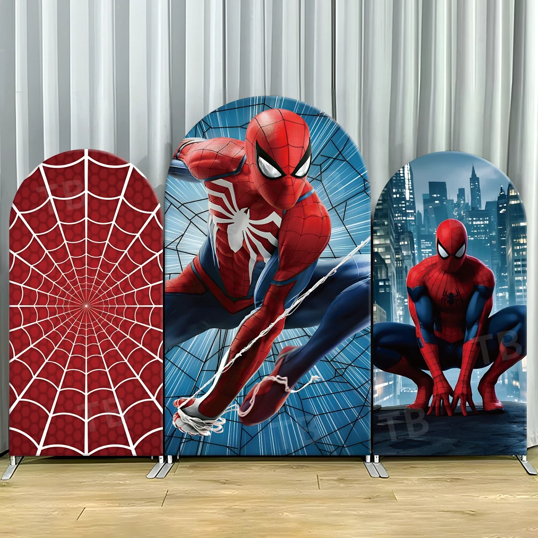 

Avengers Superhero Spider-Man Arch Backdrop Cover for Boy Birthday Party Decor Photograph Background Wall Baby Shower Supplies