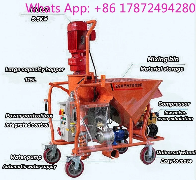 Low price S3 manual mini wall mortar plaster pump mortar spray machine for sale