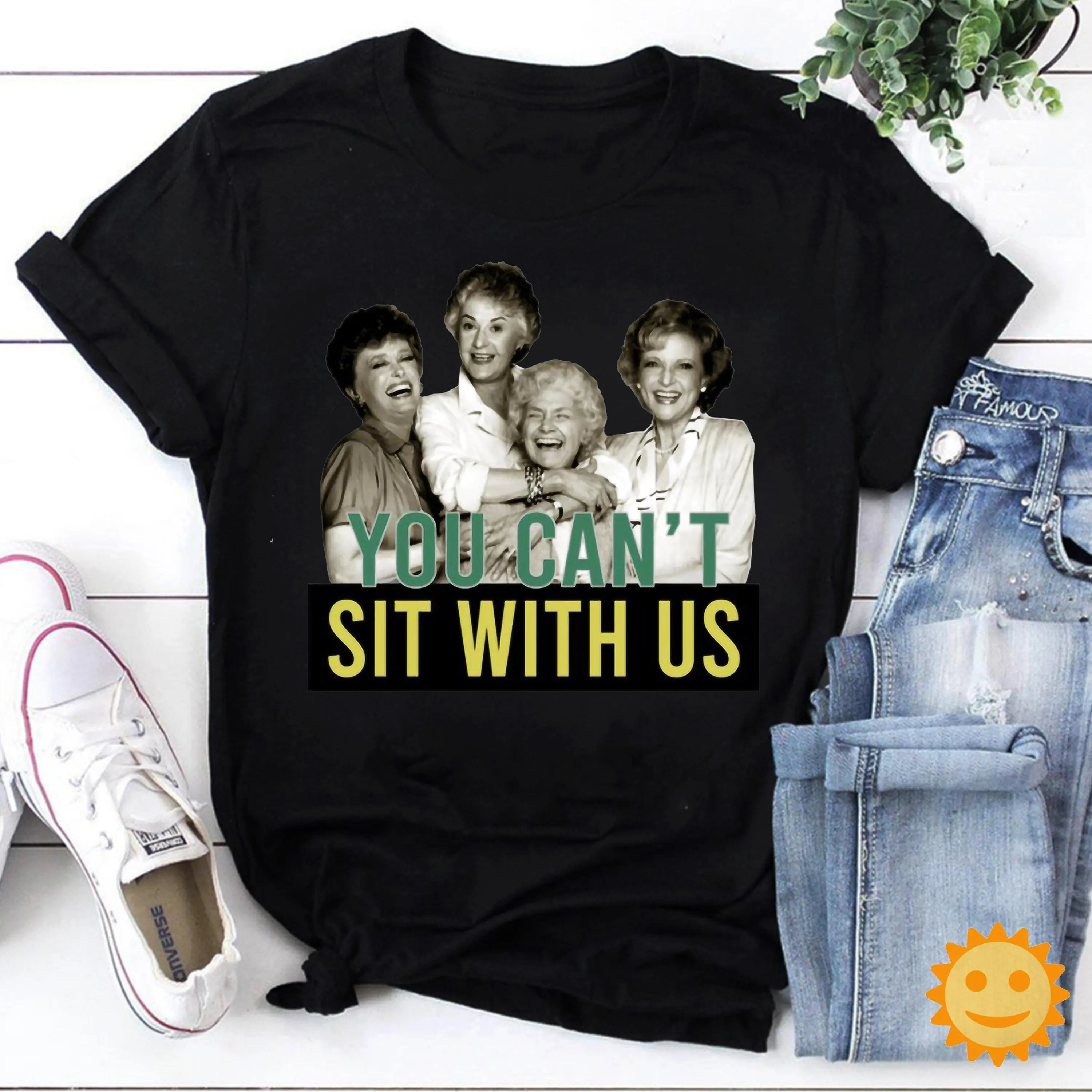 You Can'T Sit With Us Vintage T Shirt Halloween The Golden Girls Sophia Blanche Rose Dorothy