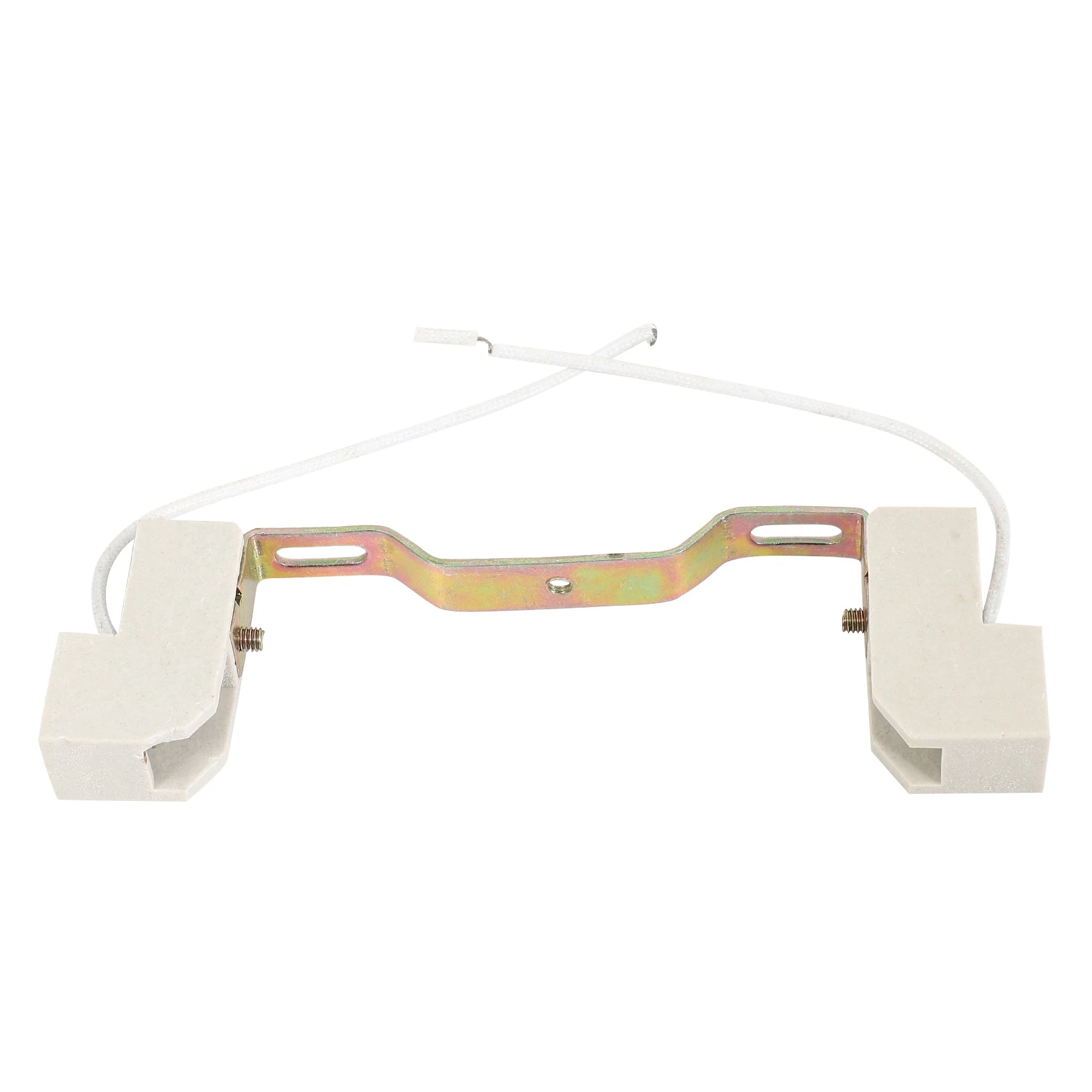 ABUP-2X R7S Bulb Socket Lamp Holder Connector Metal Ceramics Handle For Flood Light, 118Mm