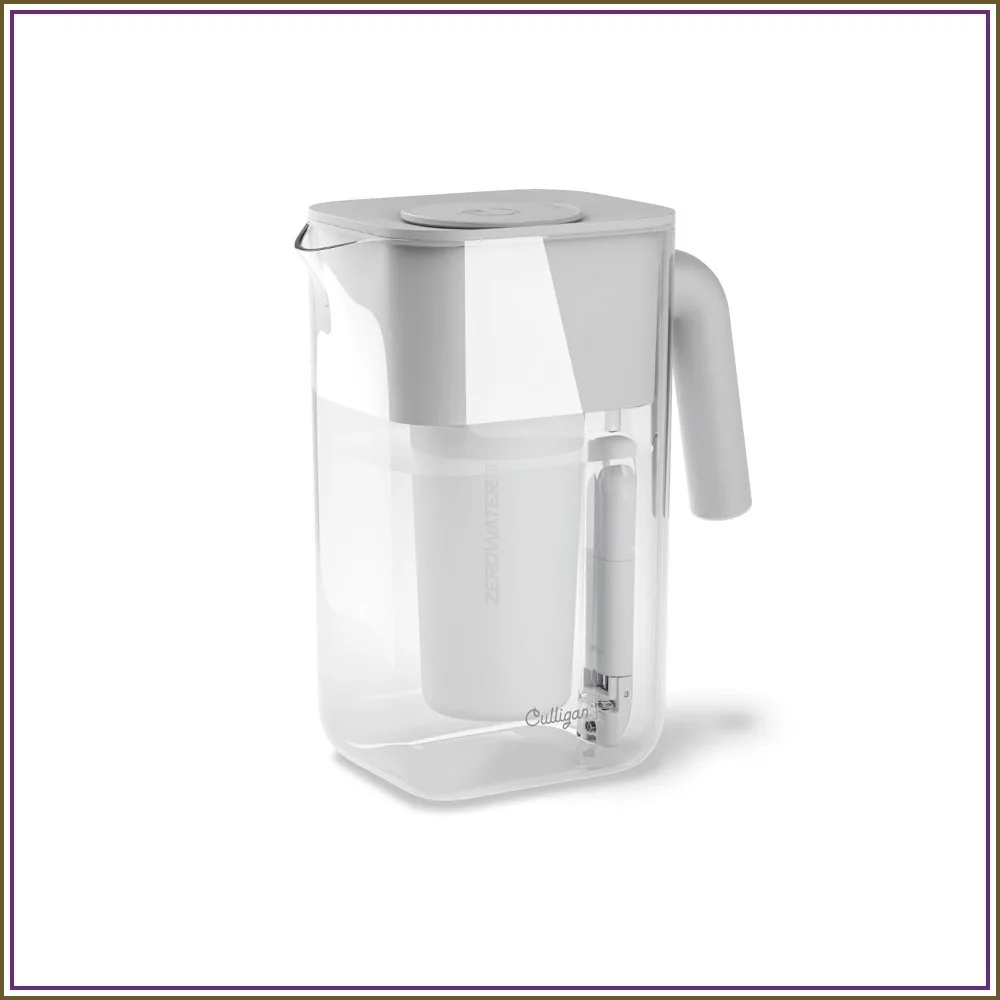 

10-Cup Water Filter Pitcher with 5-Stage Advanced Filtration, Reduces Lead & Total PFAS, Includes TDS Tester