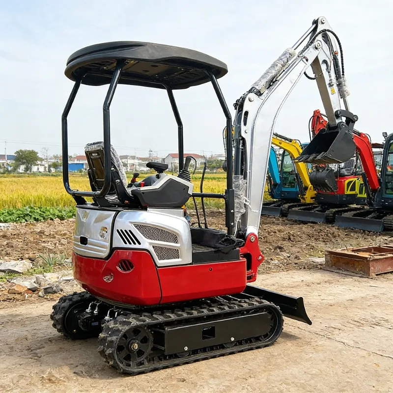 

Versatile 1.5t Mini Excavator Crawler Hydraulic Bagger Garden Micro Digger Compact Tracked Hoe For Advanced Farming Systems