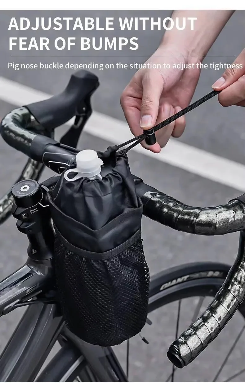 1/2 Stück Universelle Regenfeste Isolierte Fahrrad-Flaschentasche Lenker-Flaschenhalter für MTB Rennrad – Detail 11