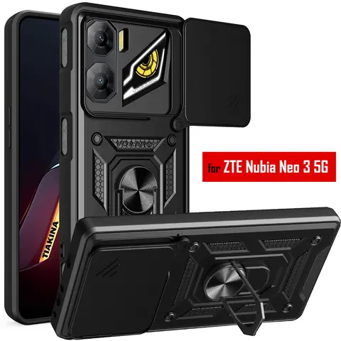 Lente scorrevole Armatura Fonda per ZTE Nubia Neo 3 5G Custodia per ZTE Nubia Neo3 5G Custodia Anello magnetico Supporto Custodia antiurto