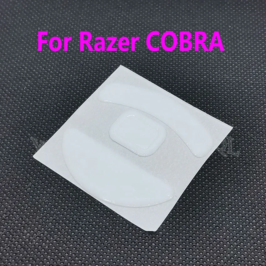 1Sets Mouse Feet Skates For Razer COBRA Wired Version Replacement Glide Feet Pads White Black Mouse Sticker Connector view 6