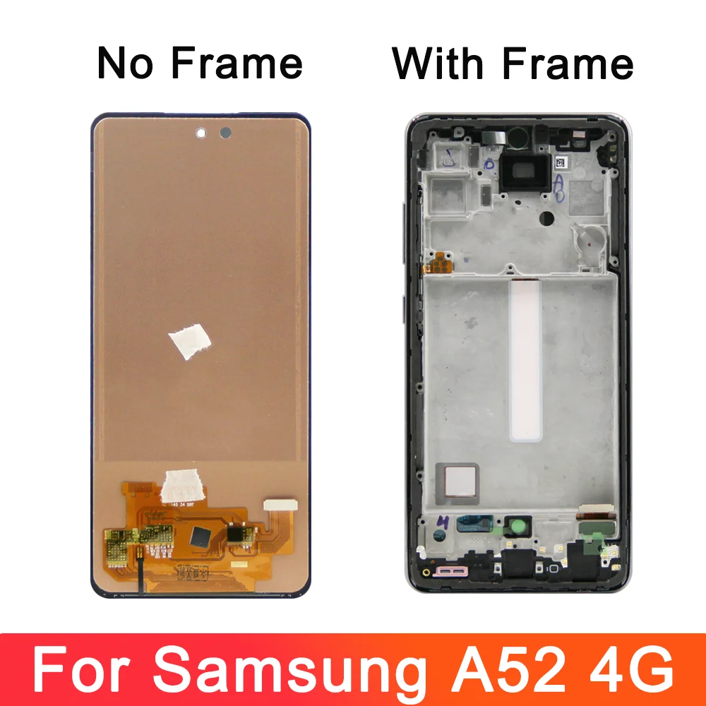 Tested Screen For Samsung A52 4G Replacement, LCD Display For Samsung A525 A525F/DS A525M Touch Screen Digitizer Assembly