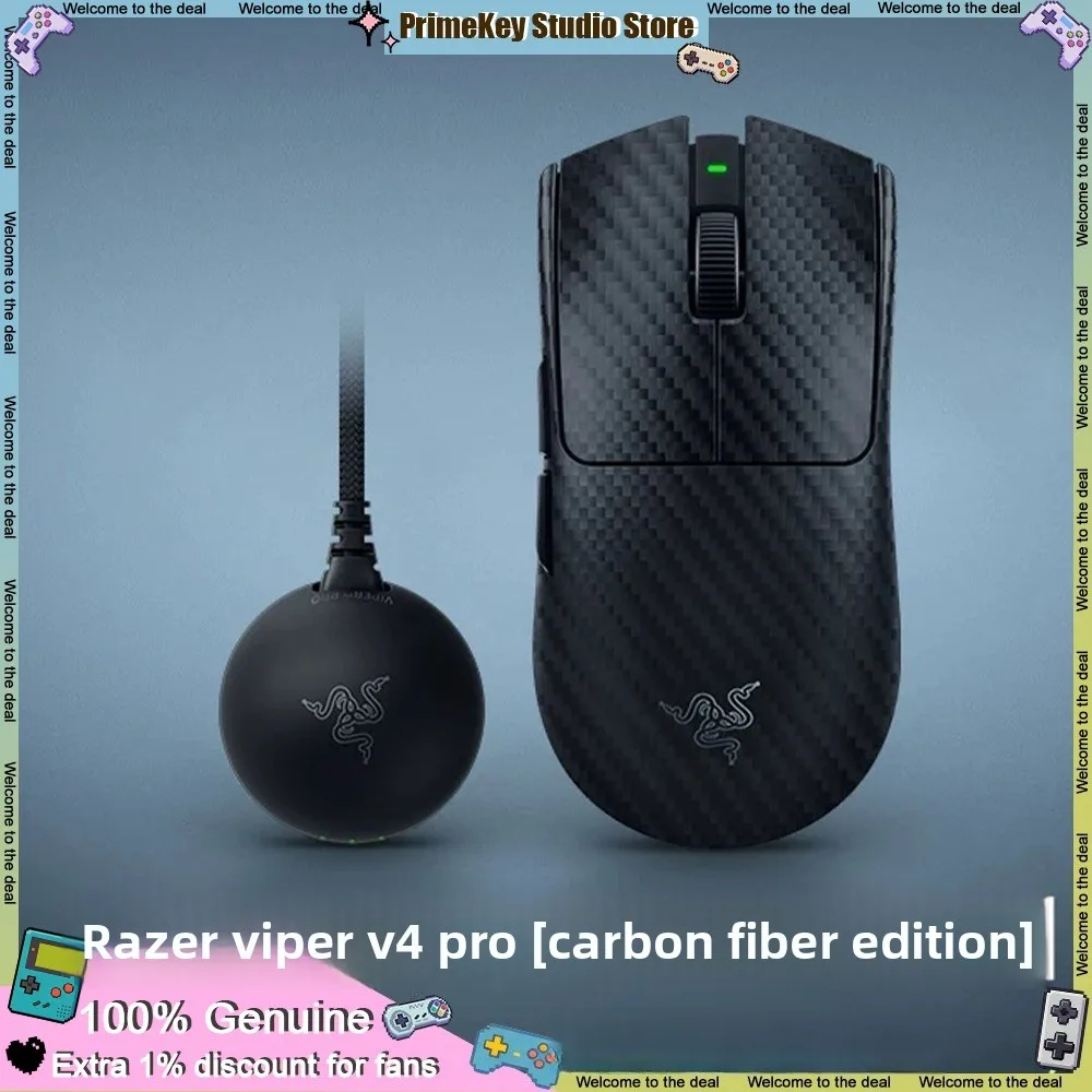 New Razer Viper V4 Pro Carbon Fiber Wireless Gaming Mouse Ultra Lightweight Esports Mouse Focus Pro 50K Optical Sensor for FPS
