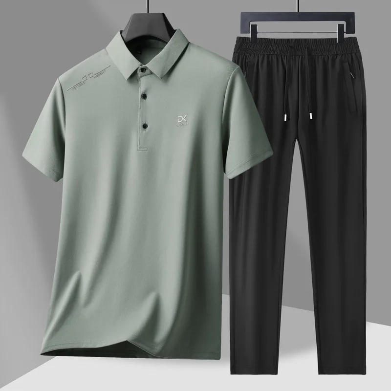 Men's Casual 2-Piece Sportswear Set Streetwear Fashion Tracksuit T-Shirts and Pants Beachwear Summer Sweatshirt T-Shirts Set New view 2