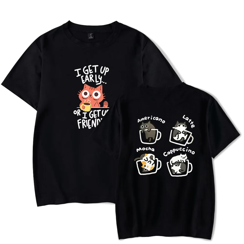 Cat Memes Tshirt Merch Kawaii Crewneck Short Sleeve Men Women Tee Tops Casual