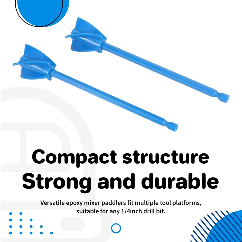A84G-Resin Mixer Paddles,Epoxy Mixer Attachment For Drill, Reusable Paint Mixer,For Epoxy Resin, Glaze,Silicone