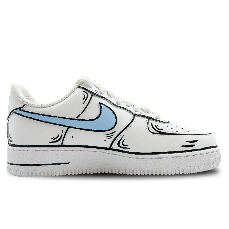 【Customize】Nike Air Force 1 Skateboarding Shoes Men Low-top White Sneakers shoes CW2288-111