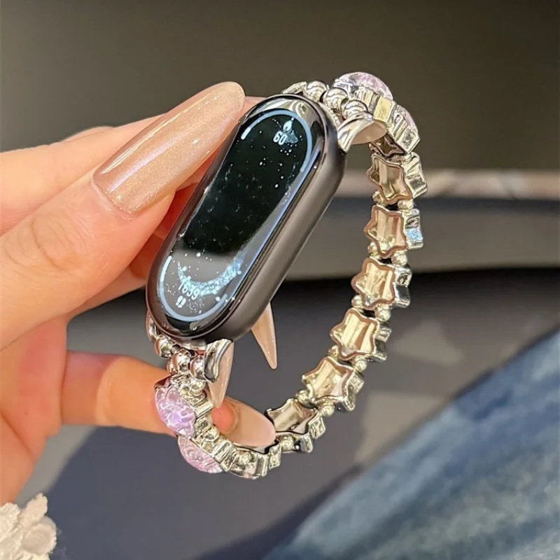 نجمة ألوان متدفقة مرنة مناسبة لـ Xiaomi Band 8Pro/9Pro، لـ Mi band 3/4/5/6/7,8/8NFC/9/9NFC/10/10NFC، لـ Redmi Watch5/4 #4