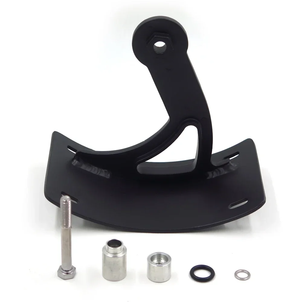Porta targhetta con staffa targa per montaggio curvo verticale per moto nero per Suzuki Boulevard 2006-2013