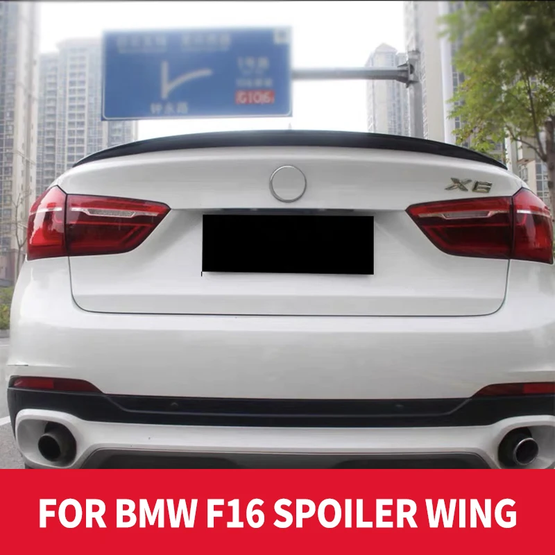 

For BMW X6 F16 Rear Spoiler 2015 2016 2017 2018 2019 High Quality ABS M-Performance style Rear Trunk Wing Car Styling