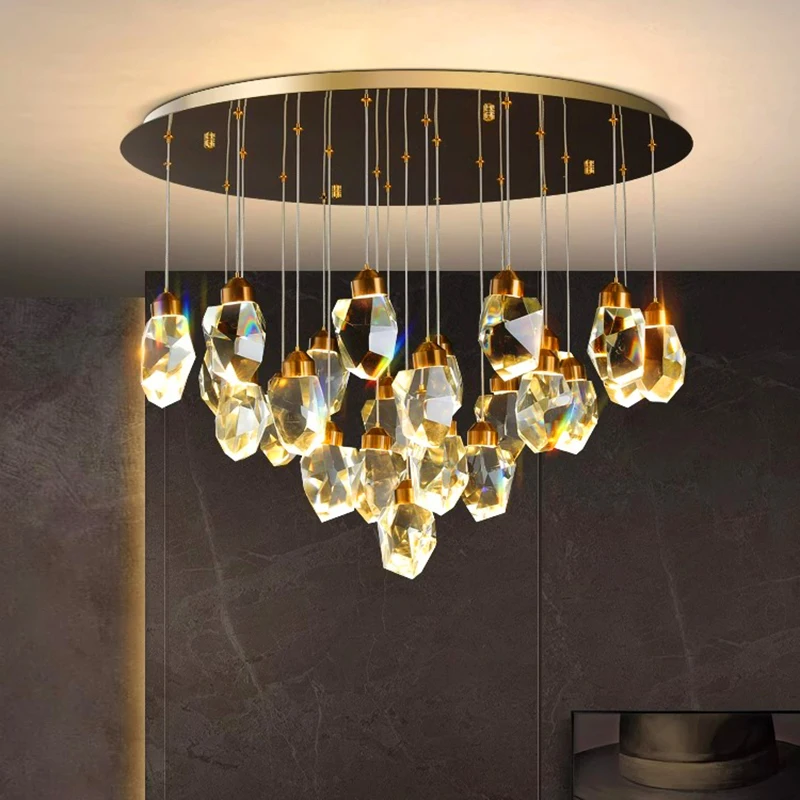 home decorationPendant lights, luxury crystal living room chandelier, dining room Pendant lamp, ceiling light, indoor lighting