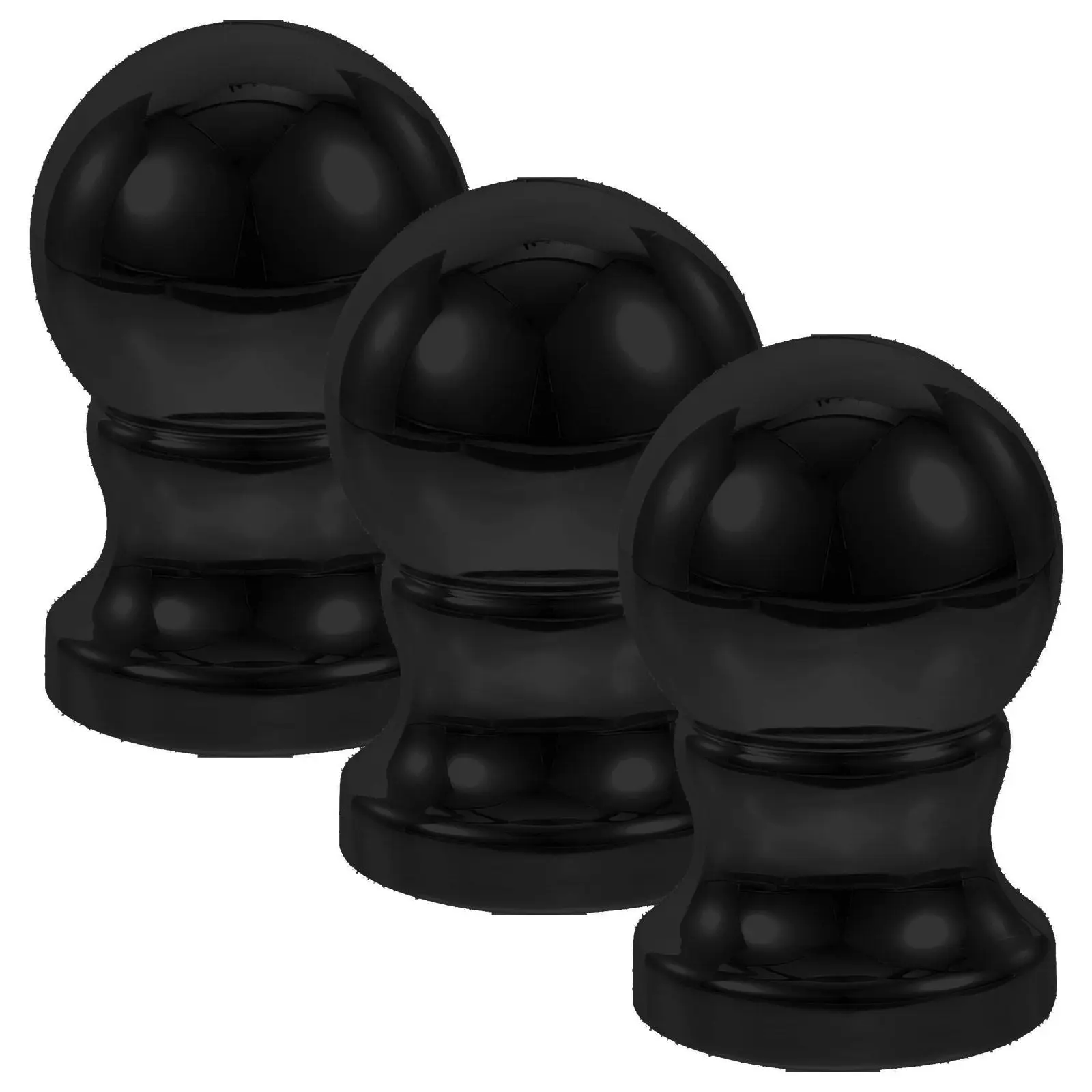 3Pcs Rotating Flagpole Ball Topper Swivel Flag Pole Decoration Outdoor Indoor Flagpole Finial Cap Accessories Replacement