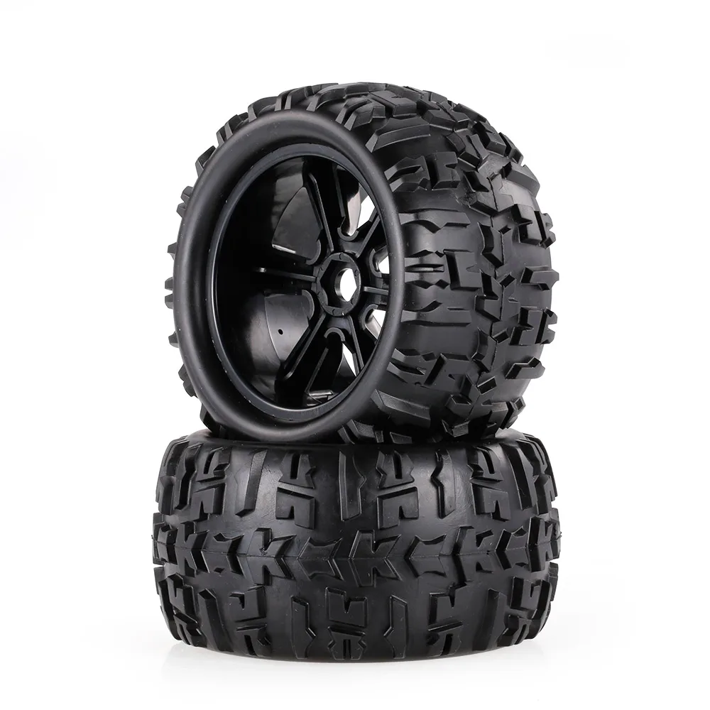 

2 шт., 3,6-дюймовый обод колеса Monster Truck 150 мм и шина для 1/8 Traxxas HSP HPI E-MAXX Savage Flux ZD Racing RC Car