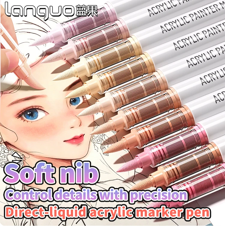 Acrylic paint art markers set image 1