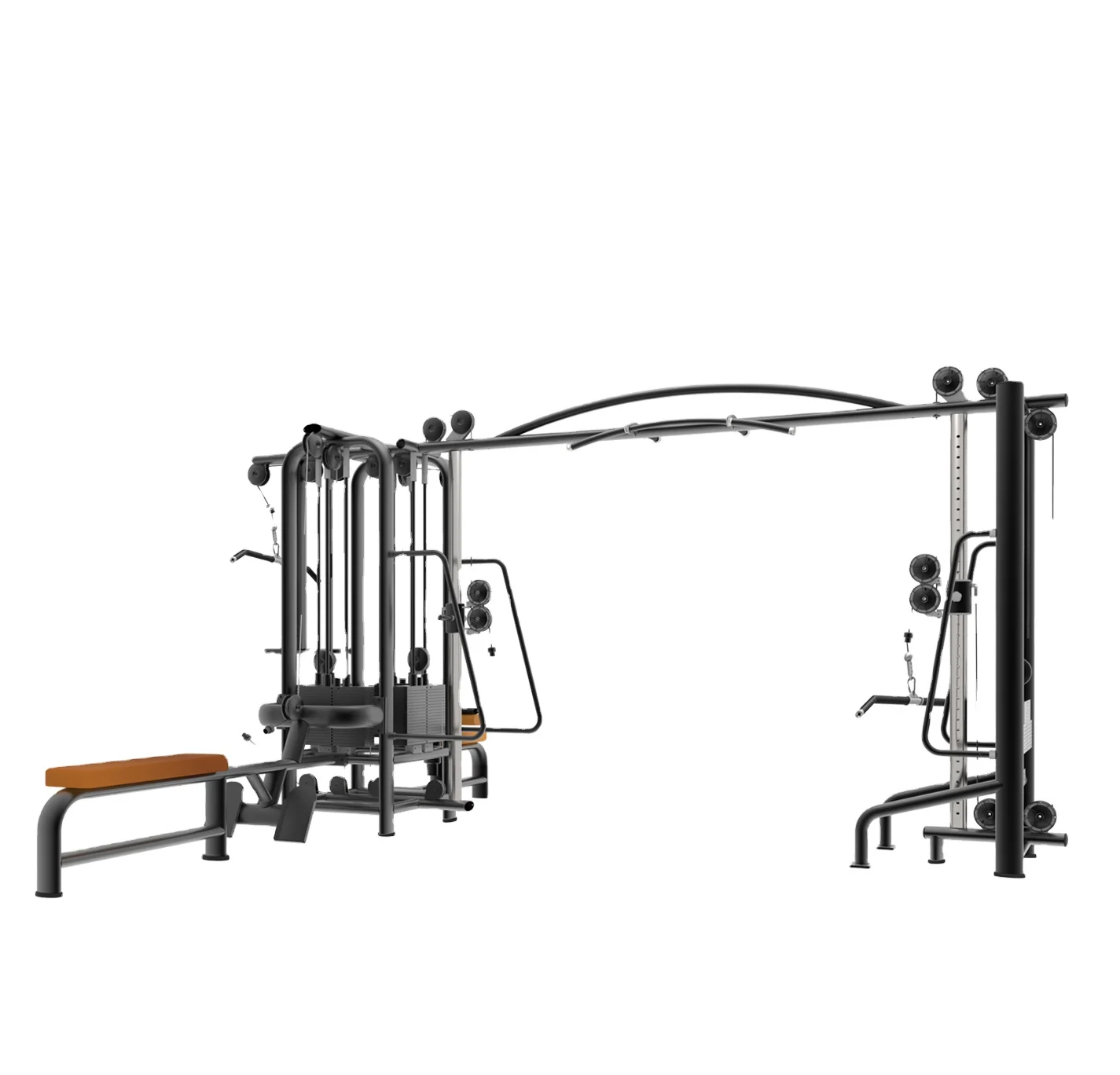 LD-9085 معدات الجيم المتعددة للياقة البدنية ذات 5 محطات متعددة