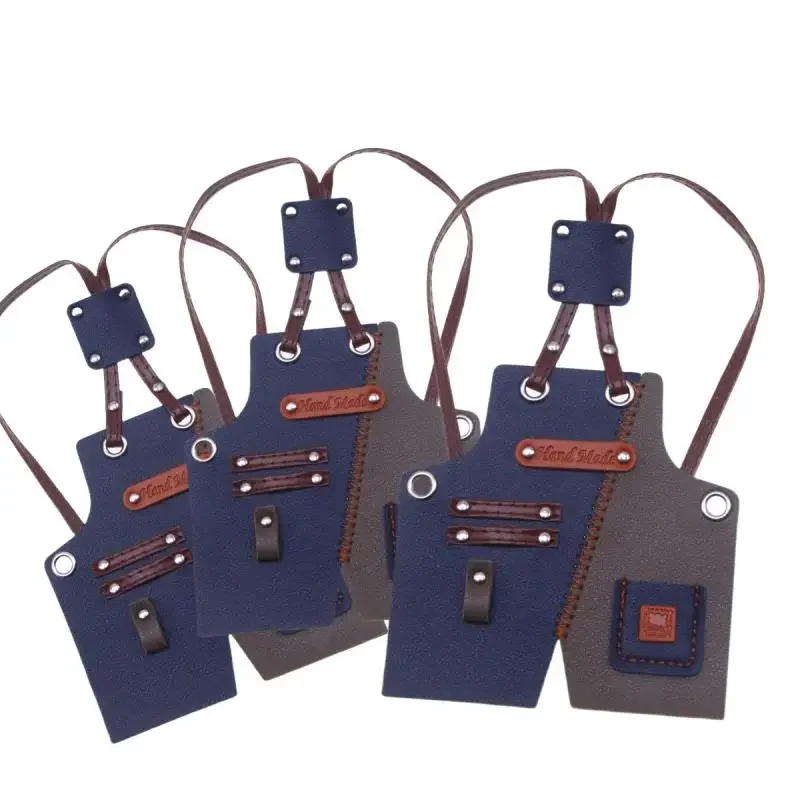 Delantal de trabajo en miniatura, ropa de muñeca para decoración de casa de muñecas, juguete