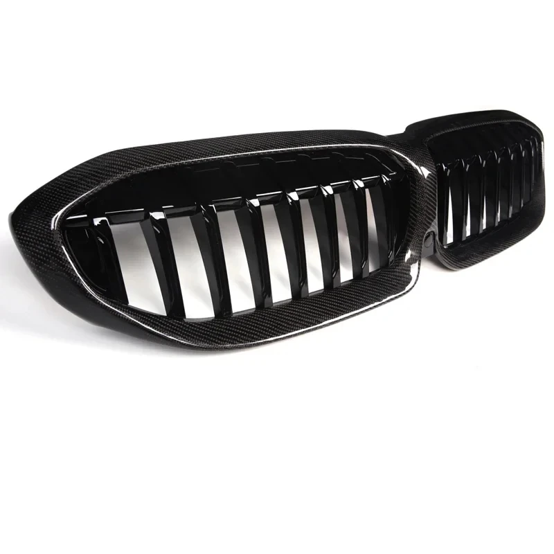 Grelha de rim preto brilhante para BMW Série 3, pára-choques dianteiro em plástico ABS, decoração automática Grill, G20, G28, 325i, 330i, 2019-2022