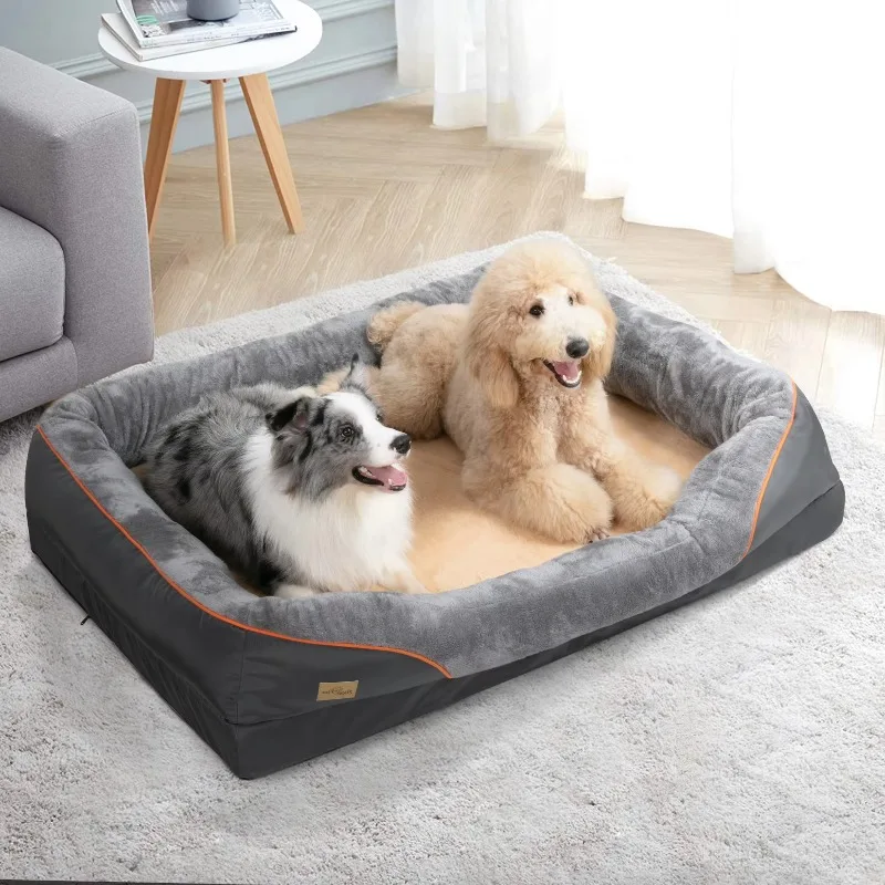 

【Trending】TX Large Dog Bed Soft Comfortable Anti Allergy Warm Fleece Removable Washable Cover Pet Bed Waterproof