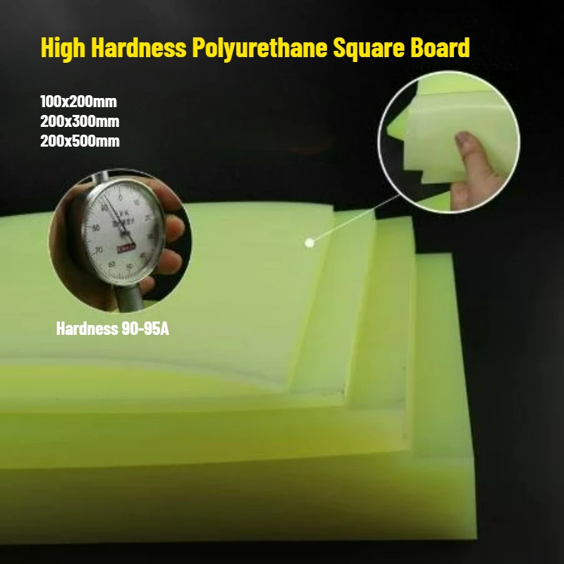 1/2pcs Thickness 2mm-30mm High Hardness 90-95A Polyurethane Sheet Wear-Resistant PU Board in Stock & Custom Processing