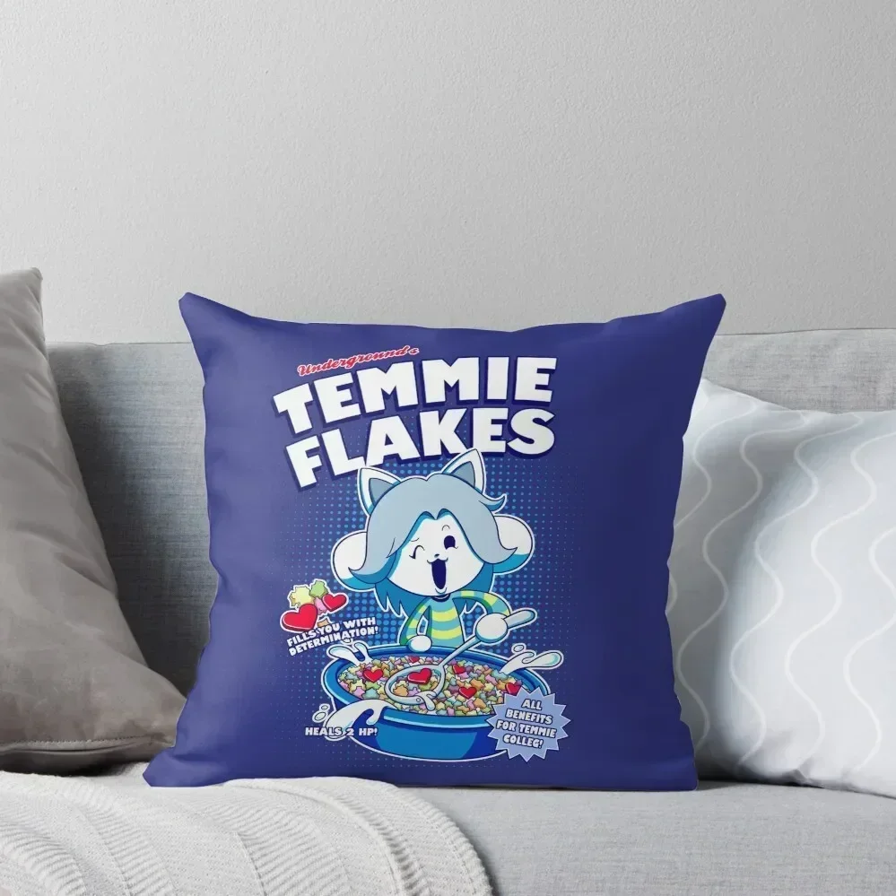 Temmie Flakes! Throw Pillow Pillow Cases Decorative Christmas Pillow