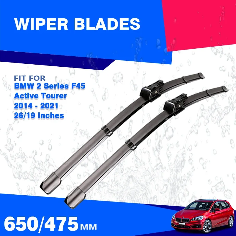 Front / Rear Wiper Blades For BMW 2 Series F45 Active Tourer 2014 - 2021 225xe Windshield Windscreen Accessories 220i 218i 225i