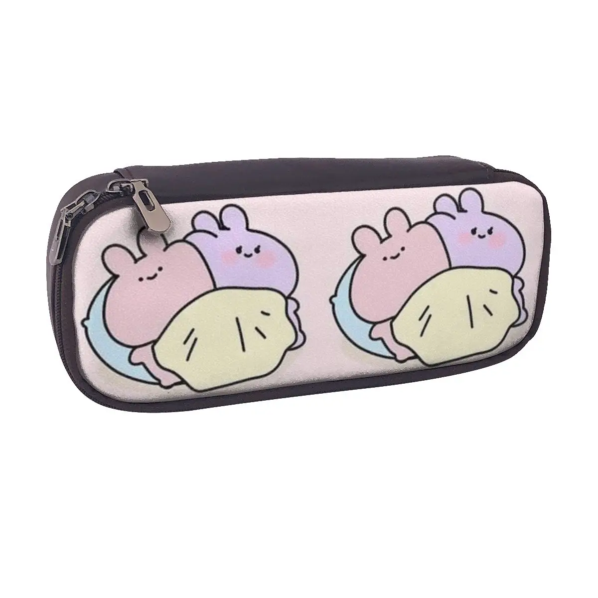 

Asamimichaan Cute Asamimi Leather Pencil Case for Kids School Pen Box Pencil Bag Stationery Supplies Pen Holder Bag