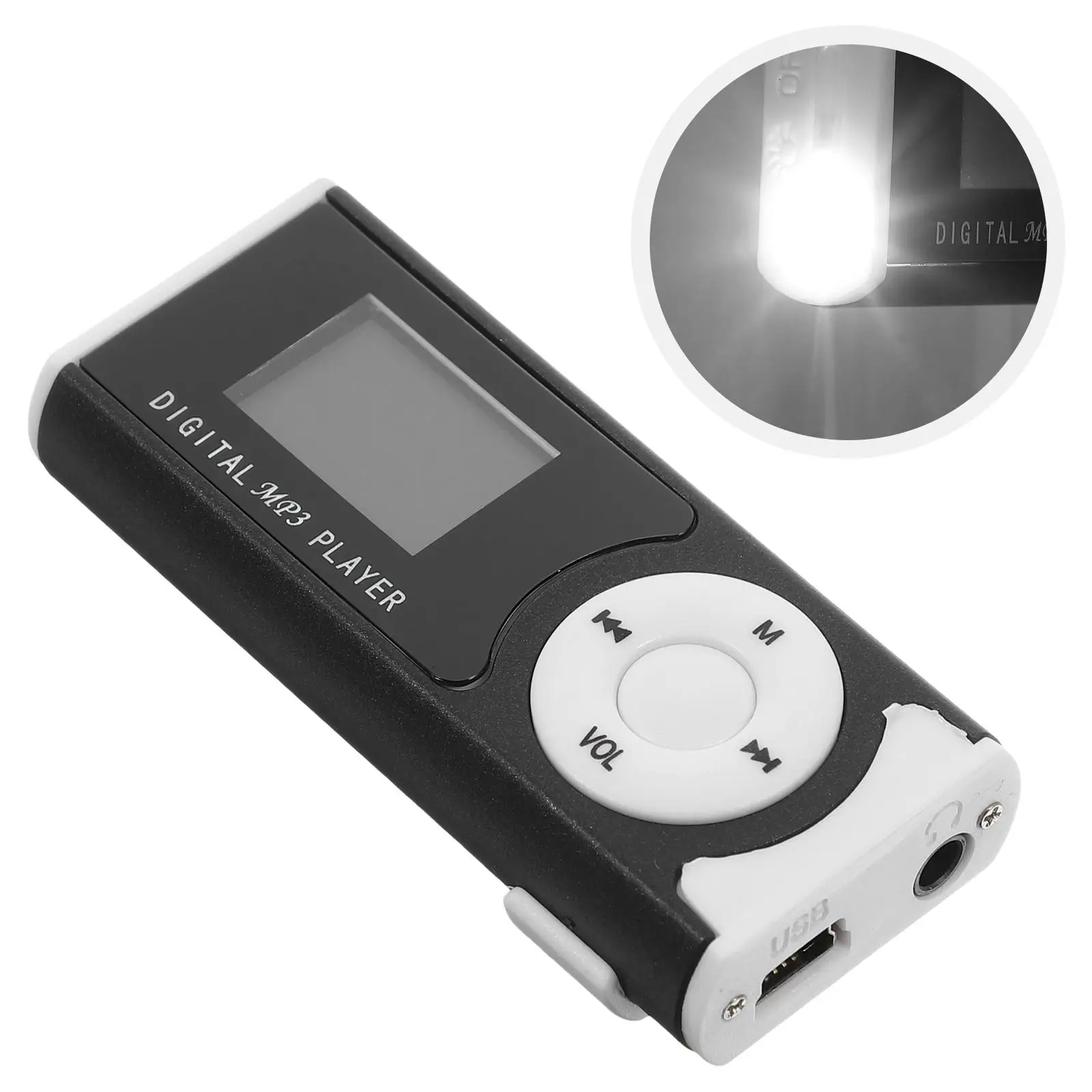 

Cardable MP3 Stylish Player Digital Portable LCD Music Black