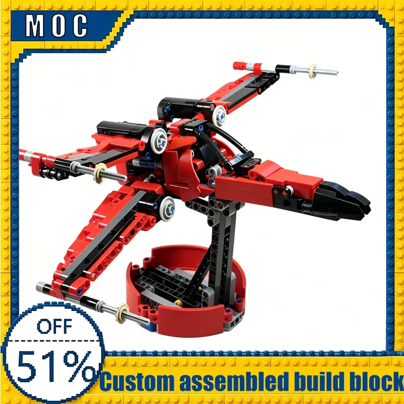 

600PCS X Wing Creative Starfighter Alternate Build Model Custom Technic Blocks DIY Assembly Educational Toy Boys Birthday Gifts