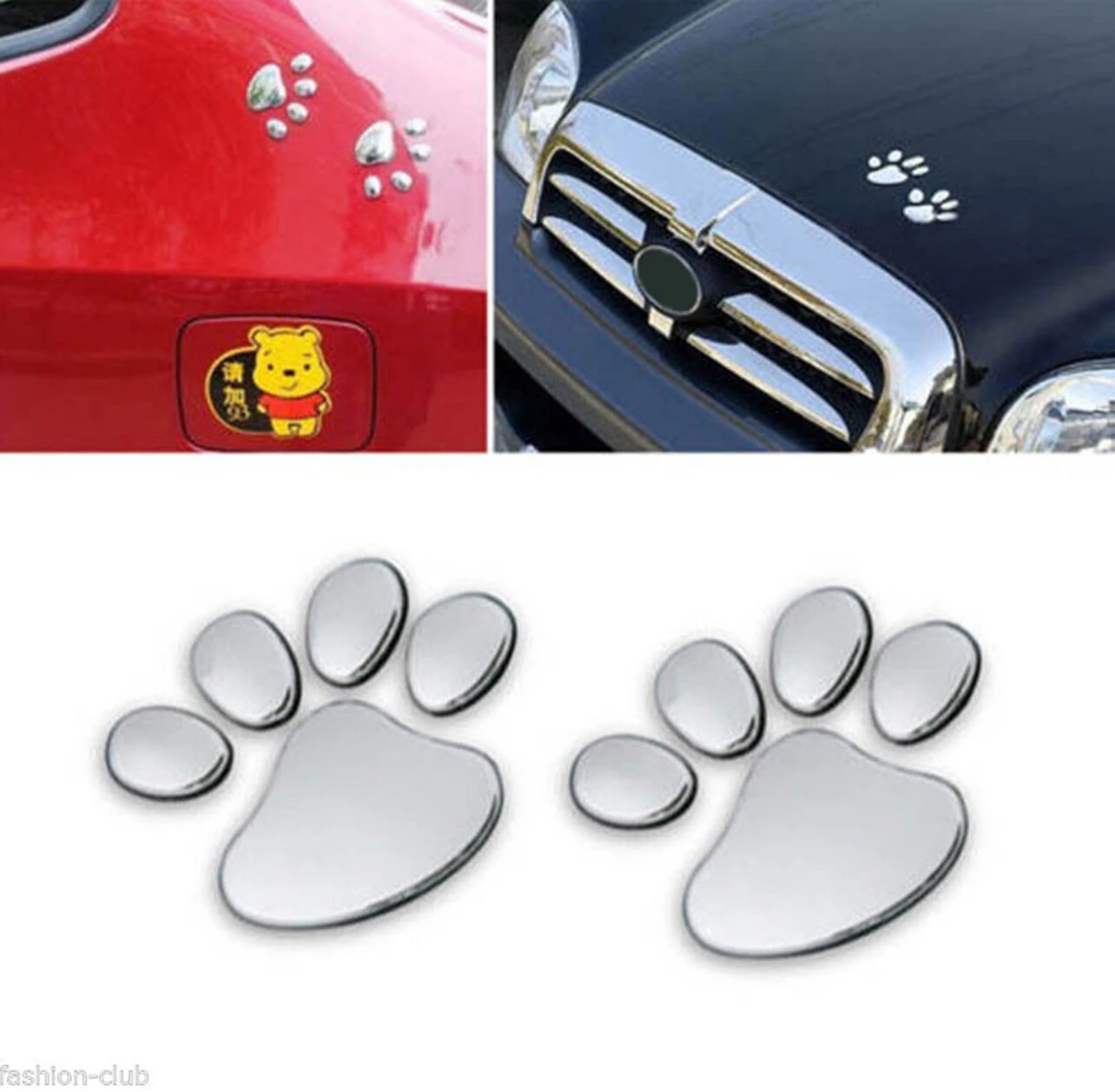 Paw Animal Dog Cat Bear Foot Sticker for honda insight nissan juke citroen berlingo volkswagen transporter t5 ford