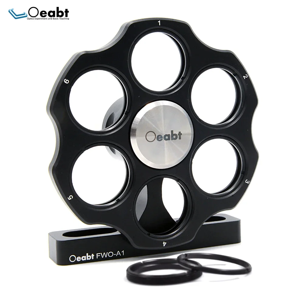FWO-A1 Manual Filter Wheels Convenient Lab Table Organizers for Ø1" Optics Precise Mechanical Indexing Cage System Adjustable