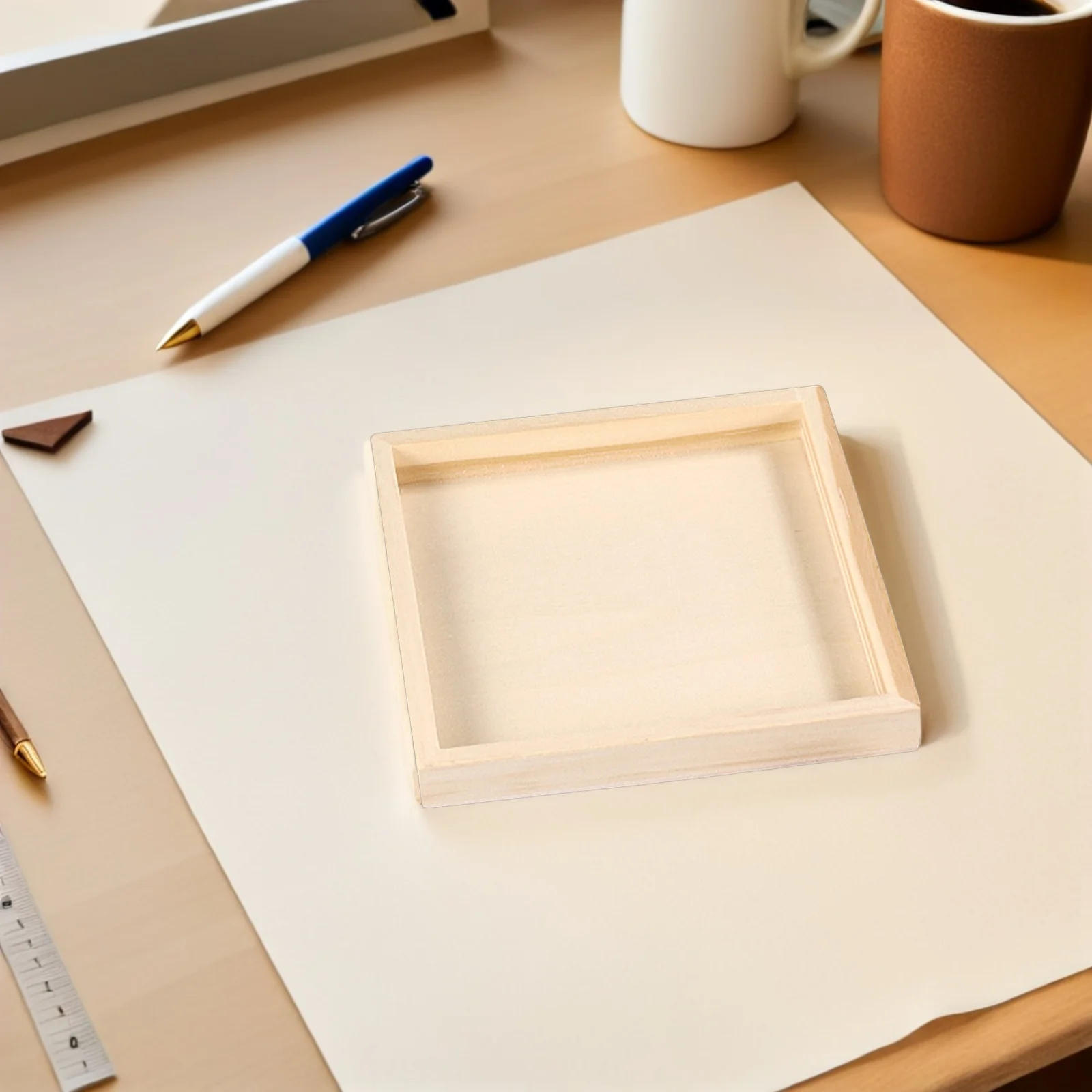 

5 шт. деревянное хранилище для незавершенных деревянных органайзеров, прочные решения для хранения блоков, деревянные подносы для домашнего использования