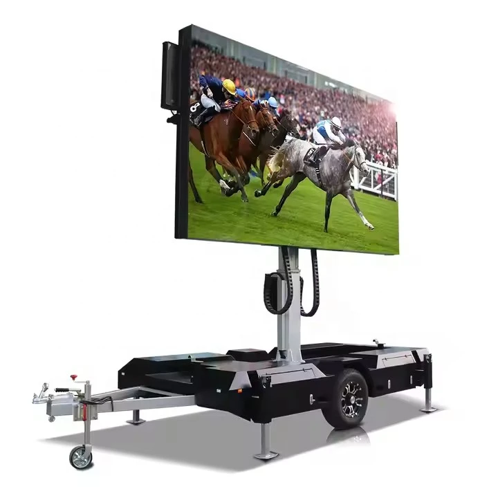 EF8NE Energy Saving IP65 Outdoor/Indoor LED Cabinet Screen Trailer P5 Mobile Billboard Advertising Display SDK OEM Airport