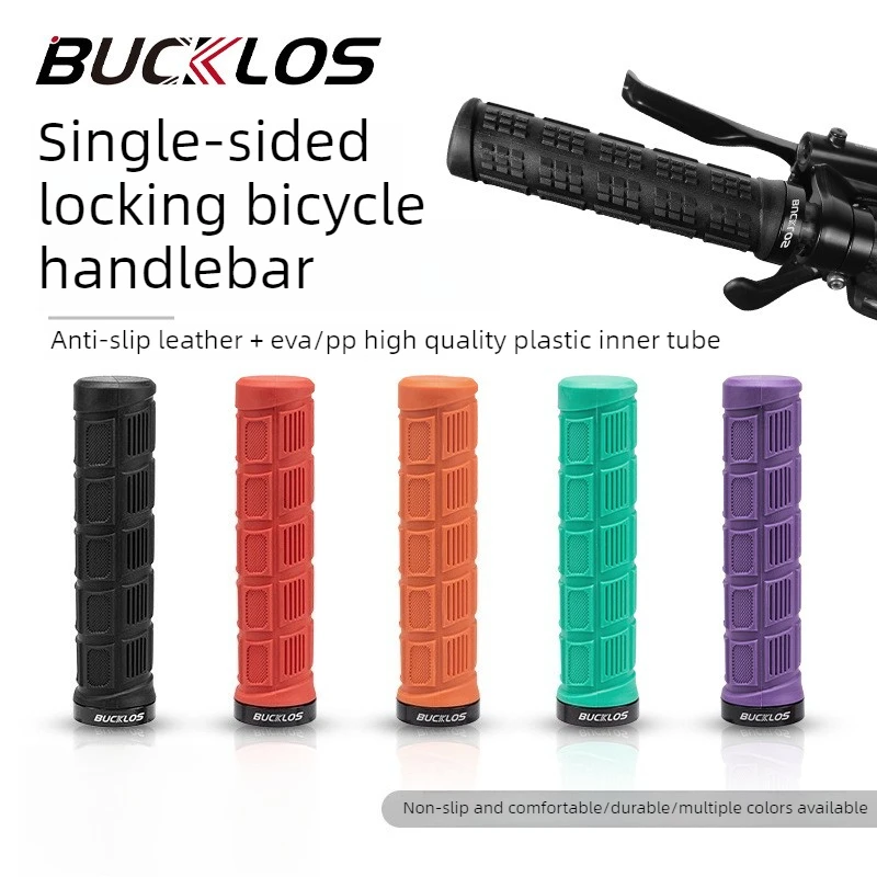 

Mountain Bike Handle Cover Aluminum Alloy Unilateral Locking Rubber Waterproof Non-slip Shock Absorber Handle Cover Accessories