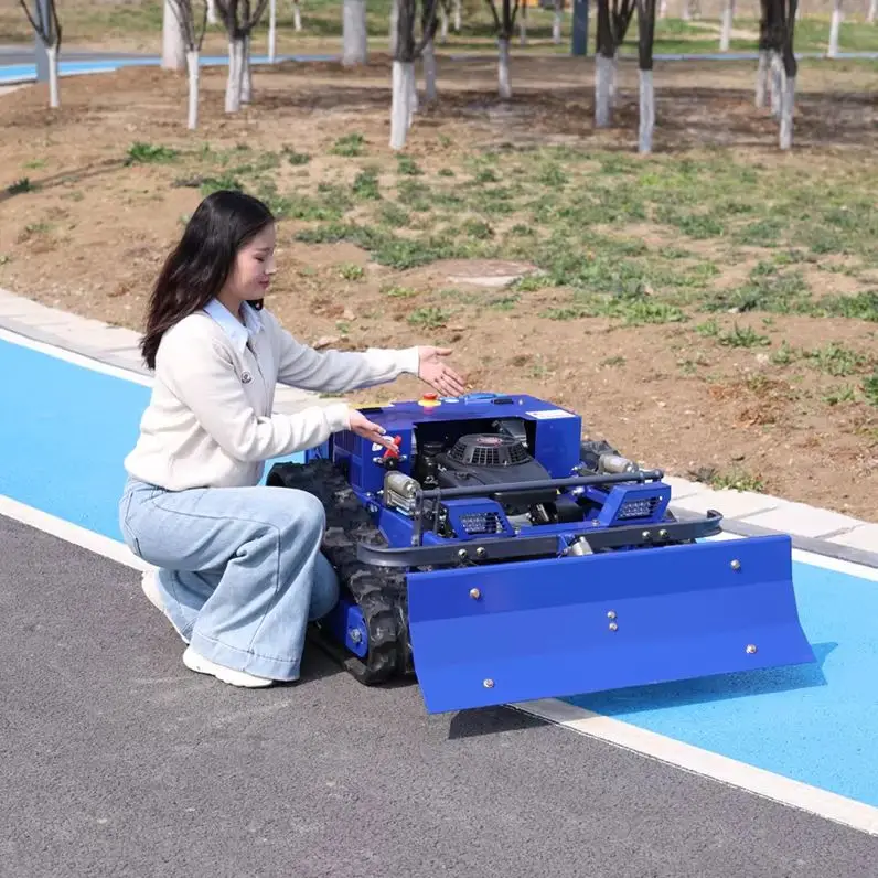 

Customized Slope Remote Control Lawn Mower Crawler Anti Rollover High Efficiency Mower for Farm Mountain Orchard Use