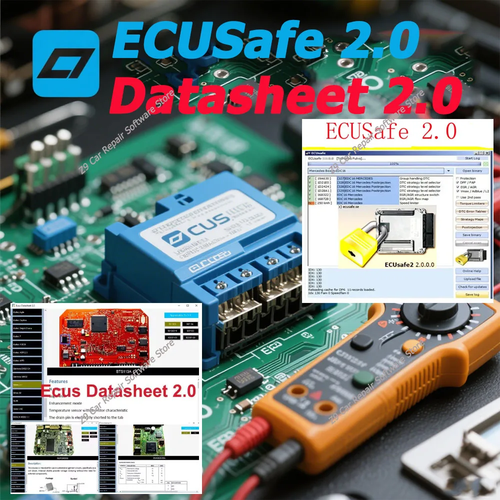 

2025 ECU Repair Software ECU Modules Repair +Ecus Datasheet Pinout Immo Location Including Multimeters Transistor EEprom Defects
