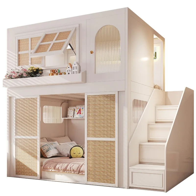 French bunk beds, separate beds for one man and one woman
