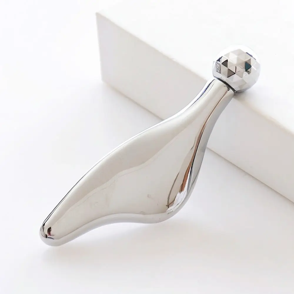 Durable Metal Scraping Board Face Lift Roller Massager For Smooth Skin Contour Massage Daily Beauty Skincare Routine
