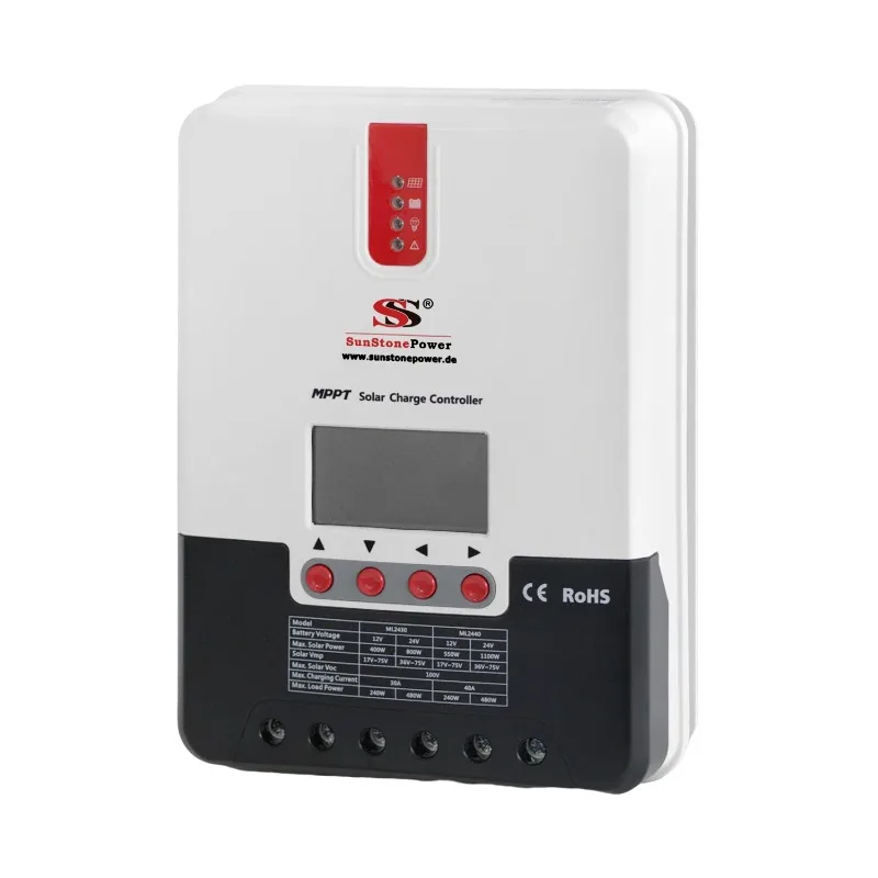 Solar panel charge controller 12v 24v 48v IP32