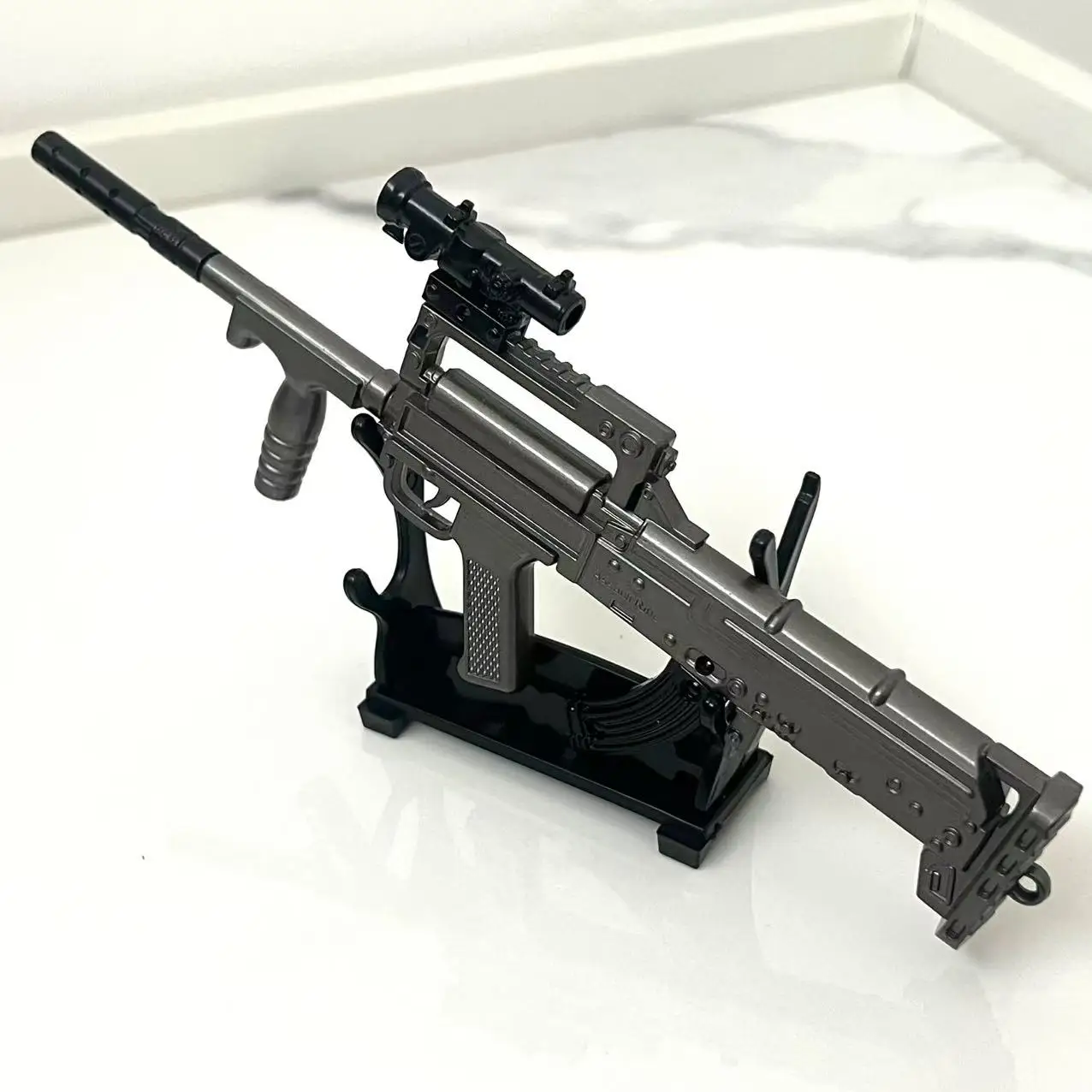 Alloy mini 20cm qbz95 rifle model SCAR rifle model toy gun toy home decoration crafts CS adult tactical collection boy gift