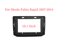 10.1 Inch Car Frame Fascia Adapter Android Radio Dash Fitting Panel Kit For Skoda Fabia Rapid 2007-2014