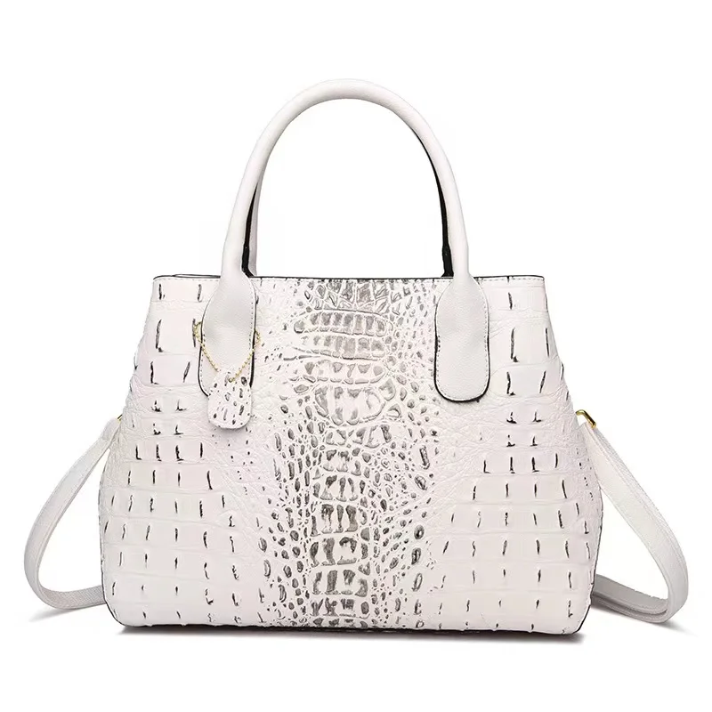 Genuine Leather Bags Women Crocodile Luxury Handbags Women Bags Designer Crossbody Bags Female Retro Tote Handbags H47