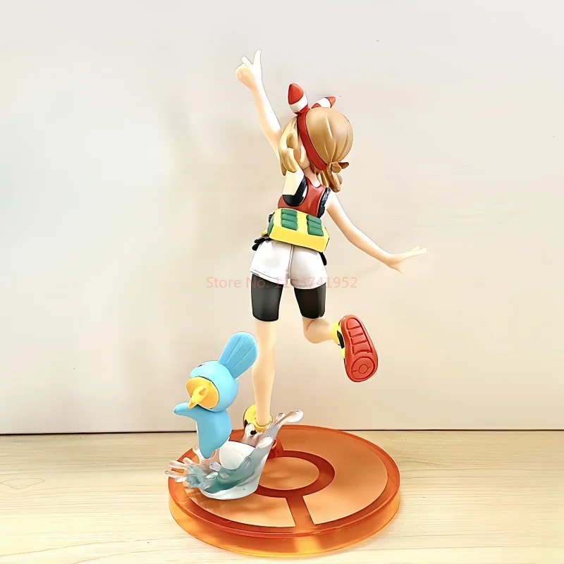 Figurines d'anime Pokemon Mudkip May, figurine d'action Kawaii, décoration de statue en PVC, jouets de collection pour enfants, cadeau d'anniversaire, nouveau, 20cm