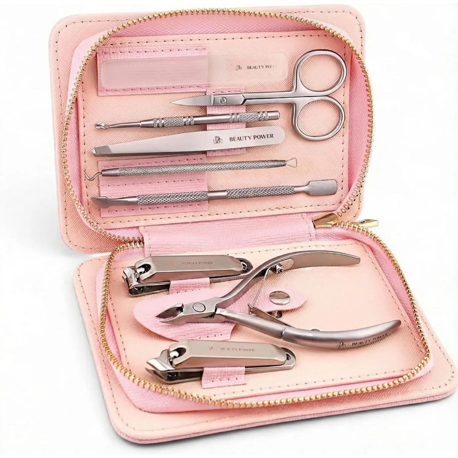 

9-in-1 Professional Manicure Pedicure Set with Stainless Steel Nail Clippers for Men Women Travel Gift